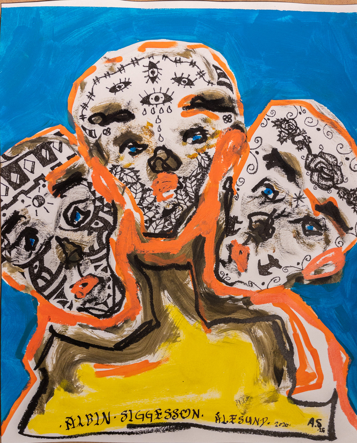 "Triplet" A2ish(60x42cm)