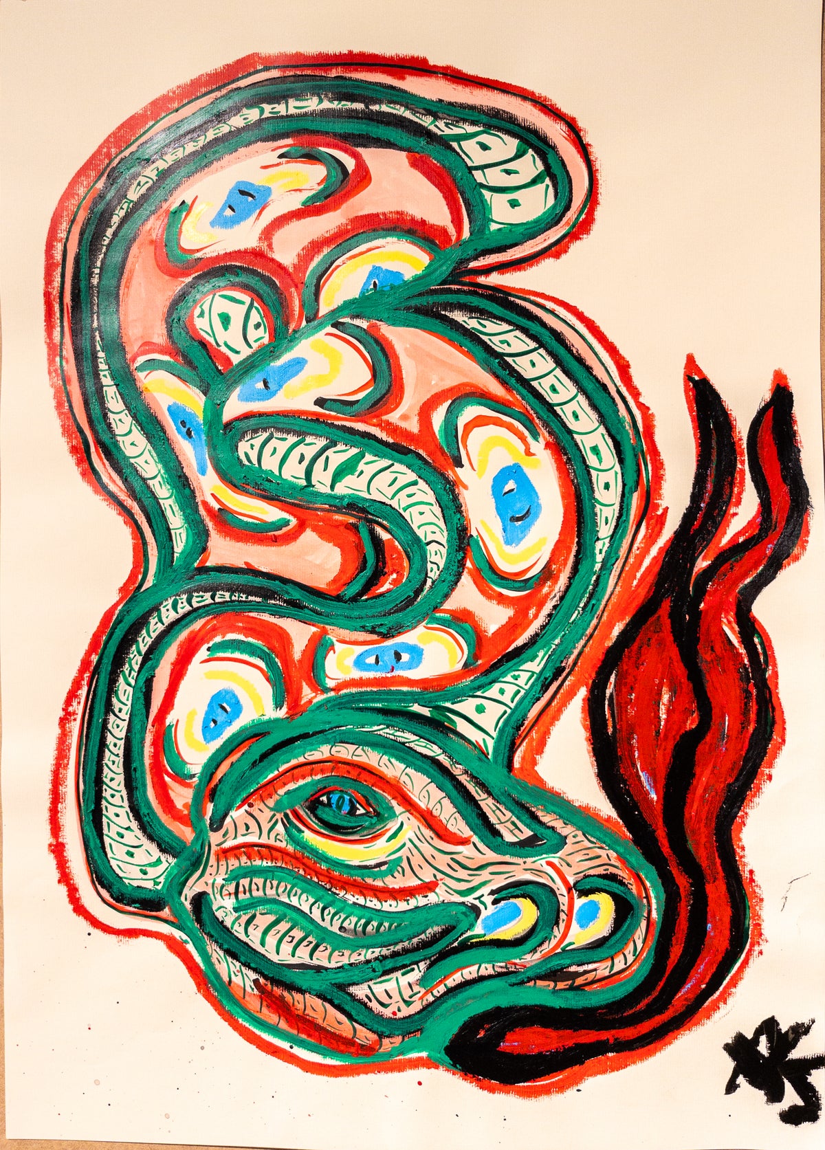 "Slangson Slangson" (70x50cm)