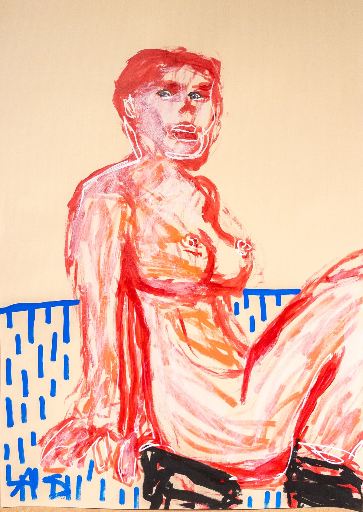 "Sittende Pønsking" (70x50cm)