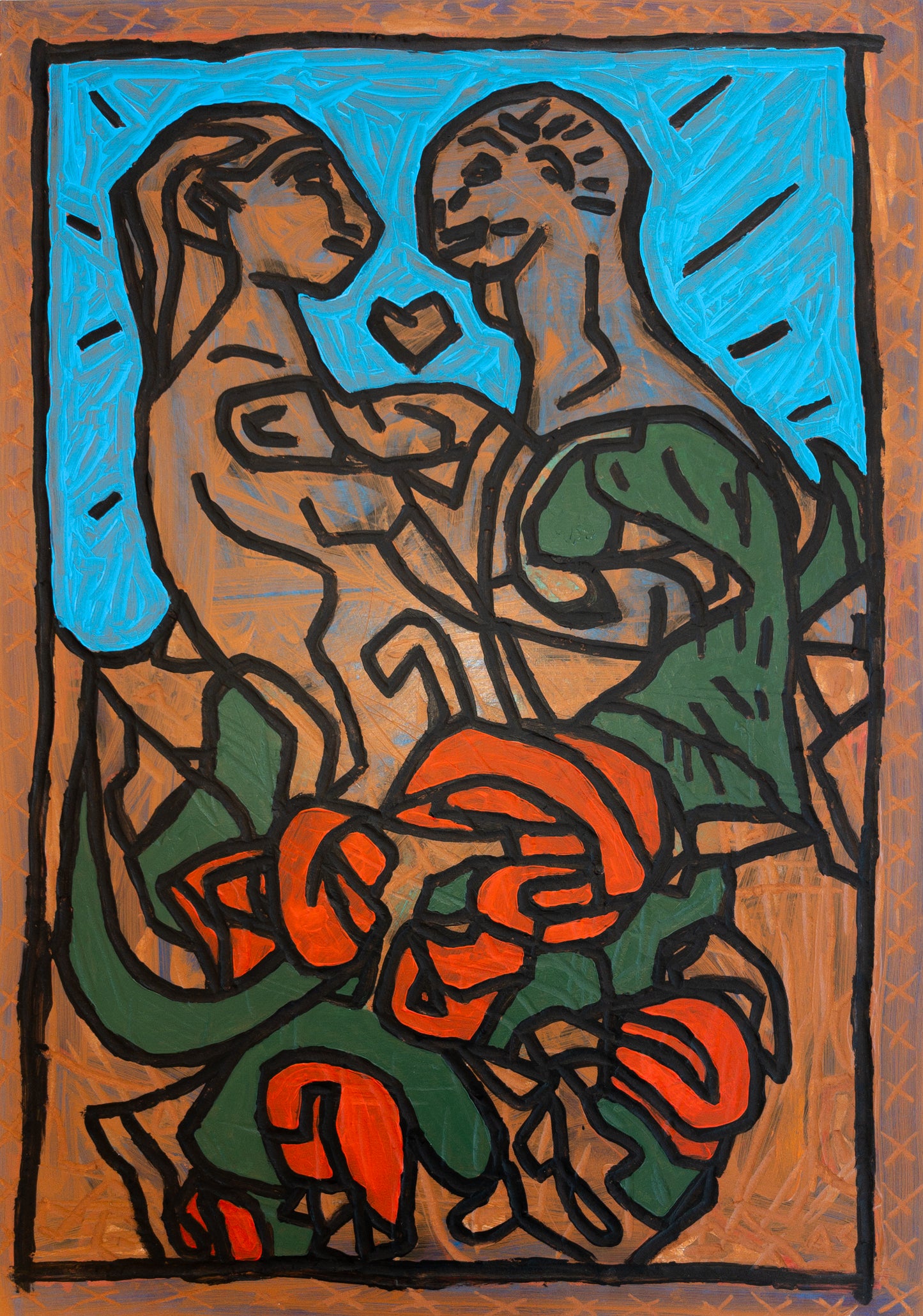 "Foran glassets tomhet" (100x70cm)