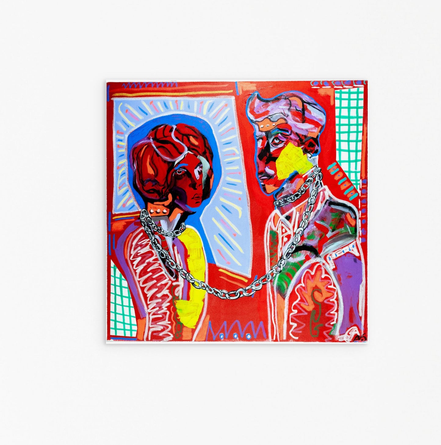 "I love you - Okay" (100x100cm)
