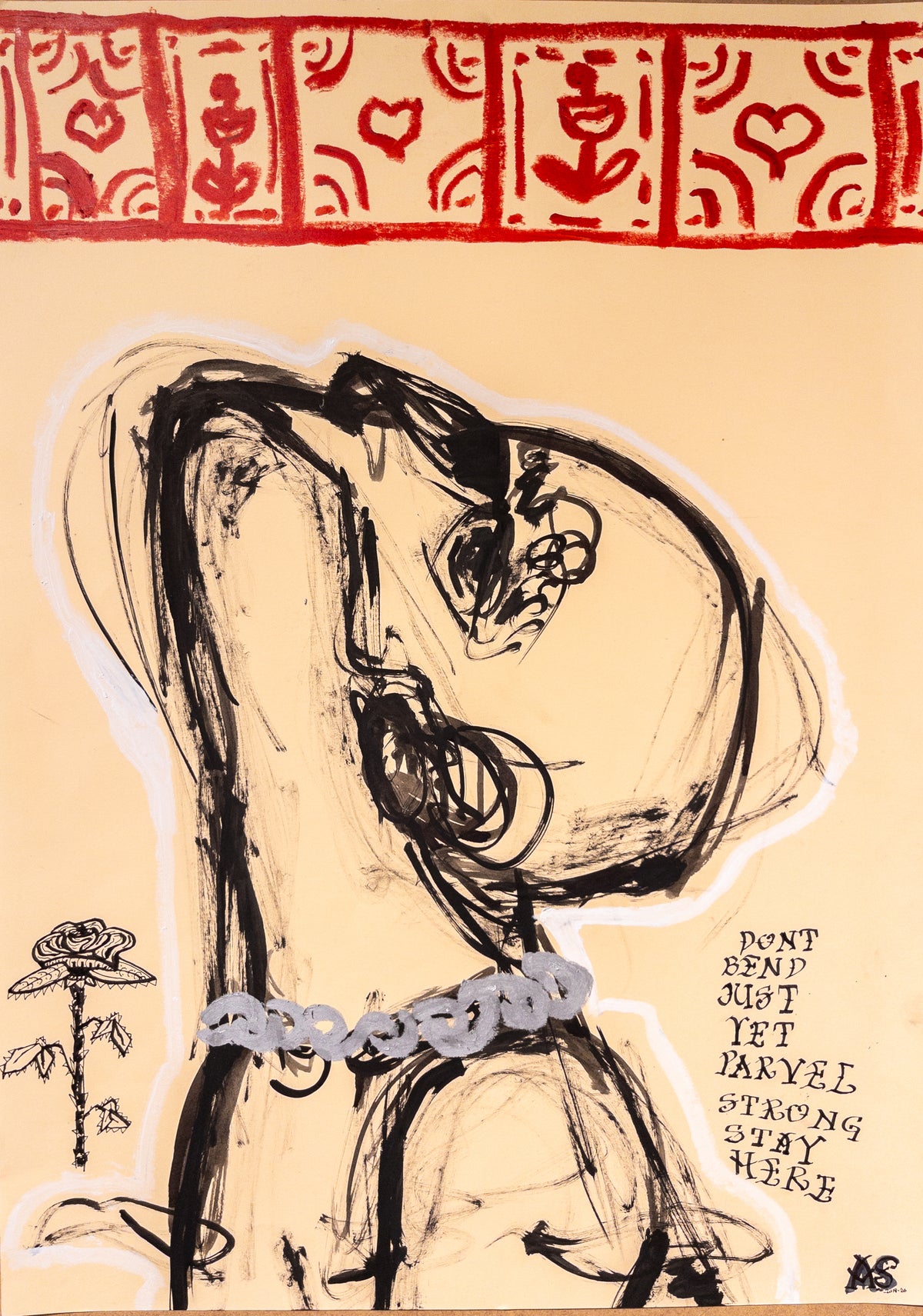 "Hold On-Henry" (70x50cm)