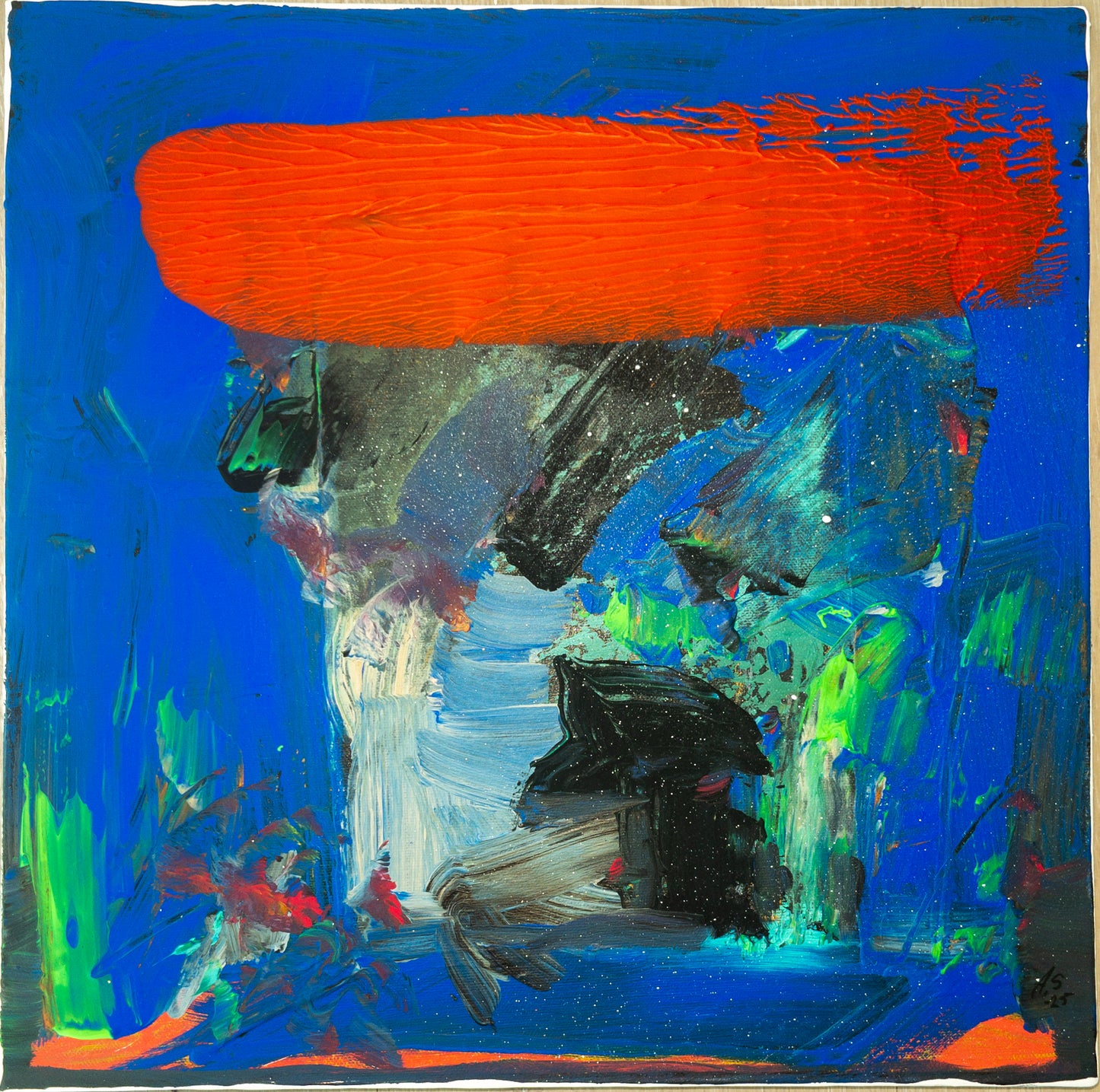 "Lite blått"(40x40cm)