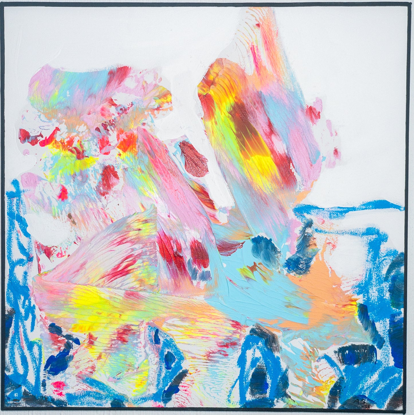 "Pastellhelvete"(40x40cm)