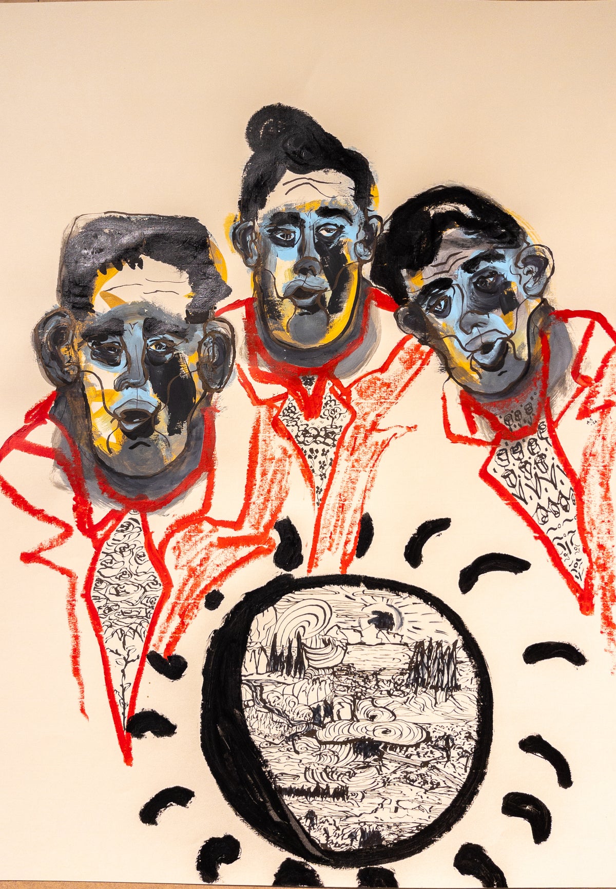 "The Brat Pack" (70x50cm)