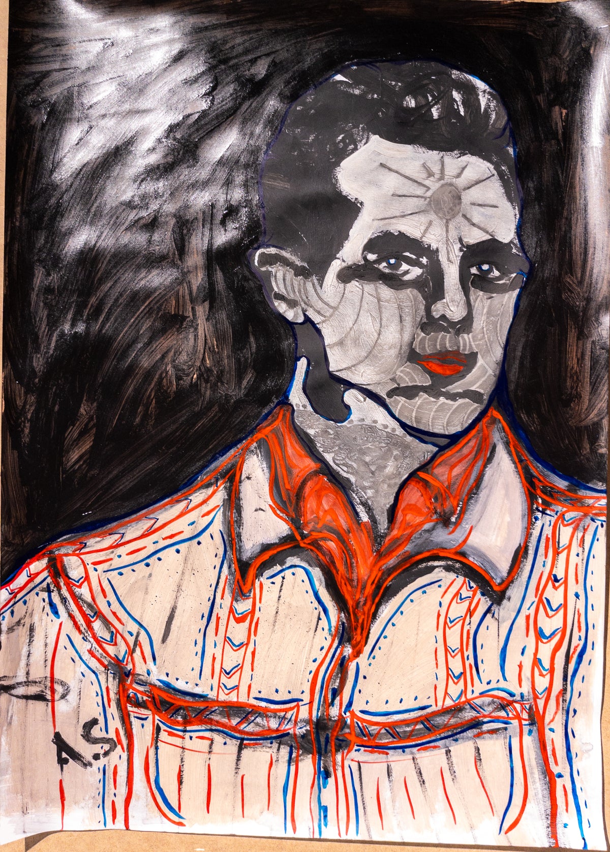 "Howdy He Said" (70x50cm)