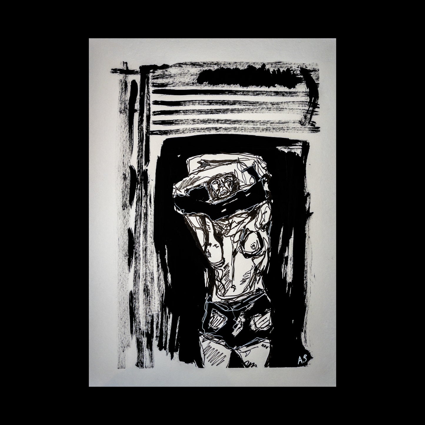 "Surprised" A3(42x30cm)