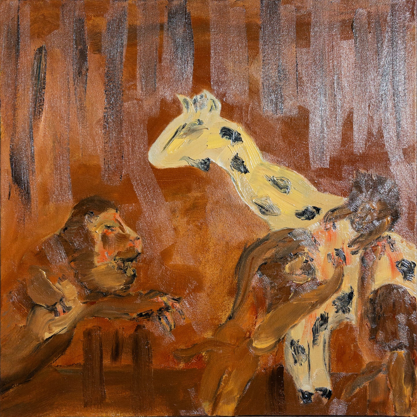 "Stackars djur"(40x40cm)