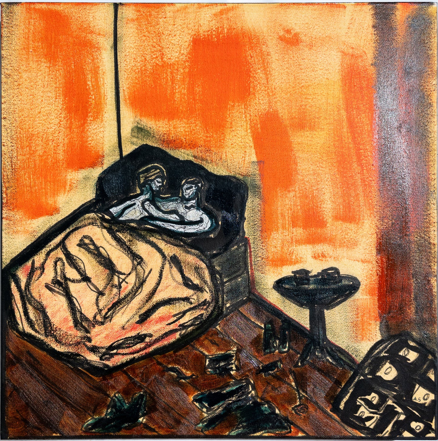 "Franskt liv"(40x40cm)
