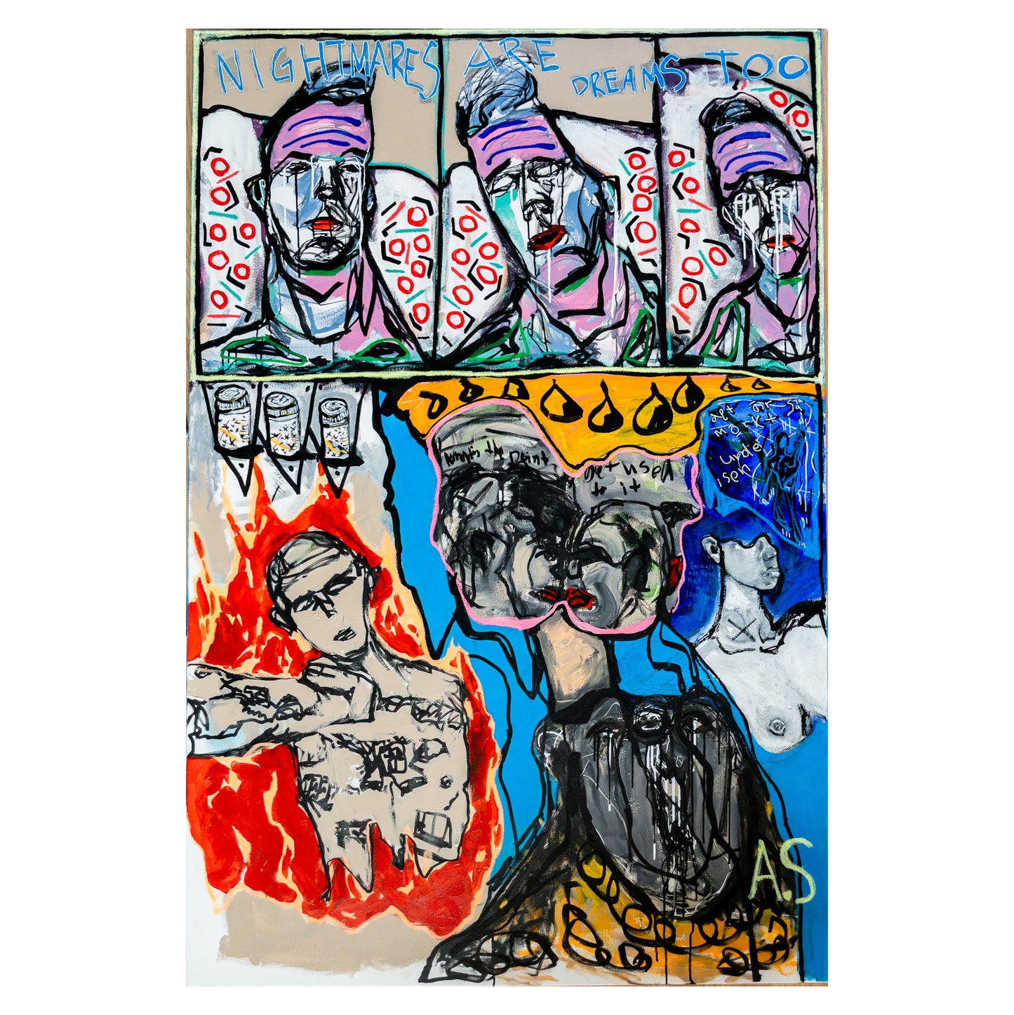 "Nightmares are dreams too" (180x120cm)