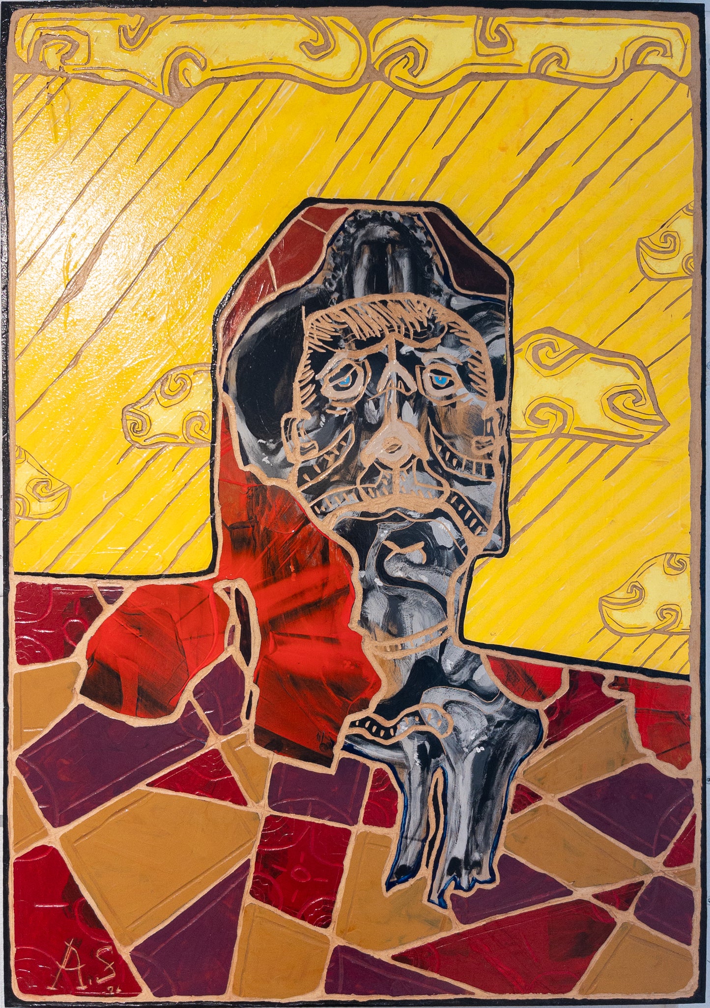 "UNDERSKULLED" 70x100cm