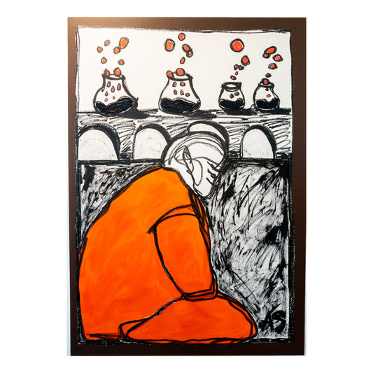 "Blinded Alchemist" 70x100cm
