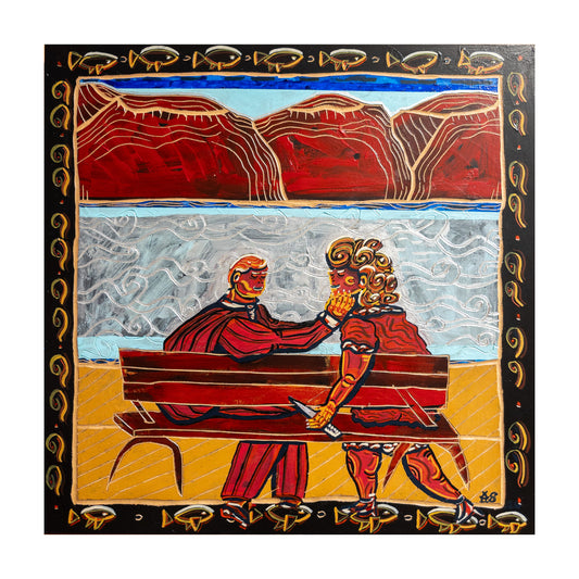 "Heart or Nothing"(50x50cm)