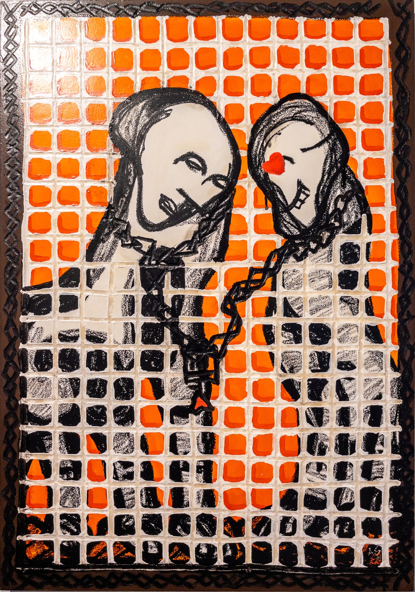 "Buster & Mika" 100x70cm
