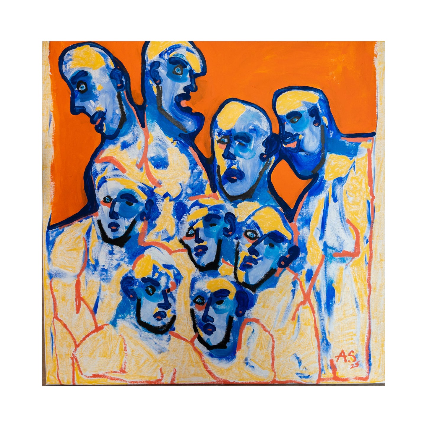 "Have you heard?"(100x100cm)