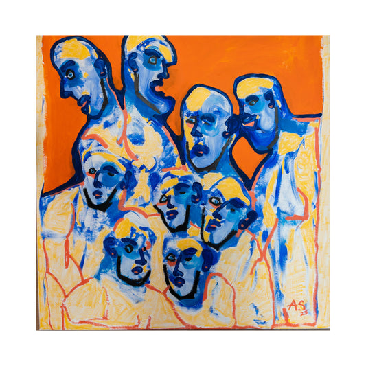 "Have you heard?"(100x100cm)