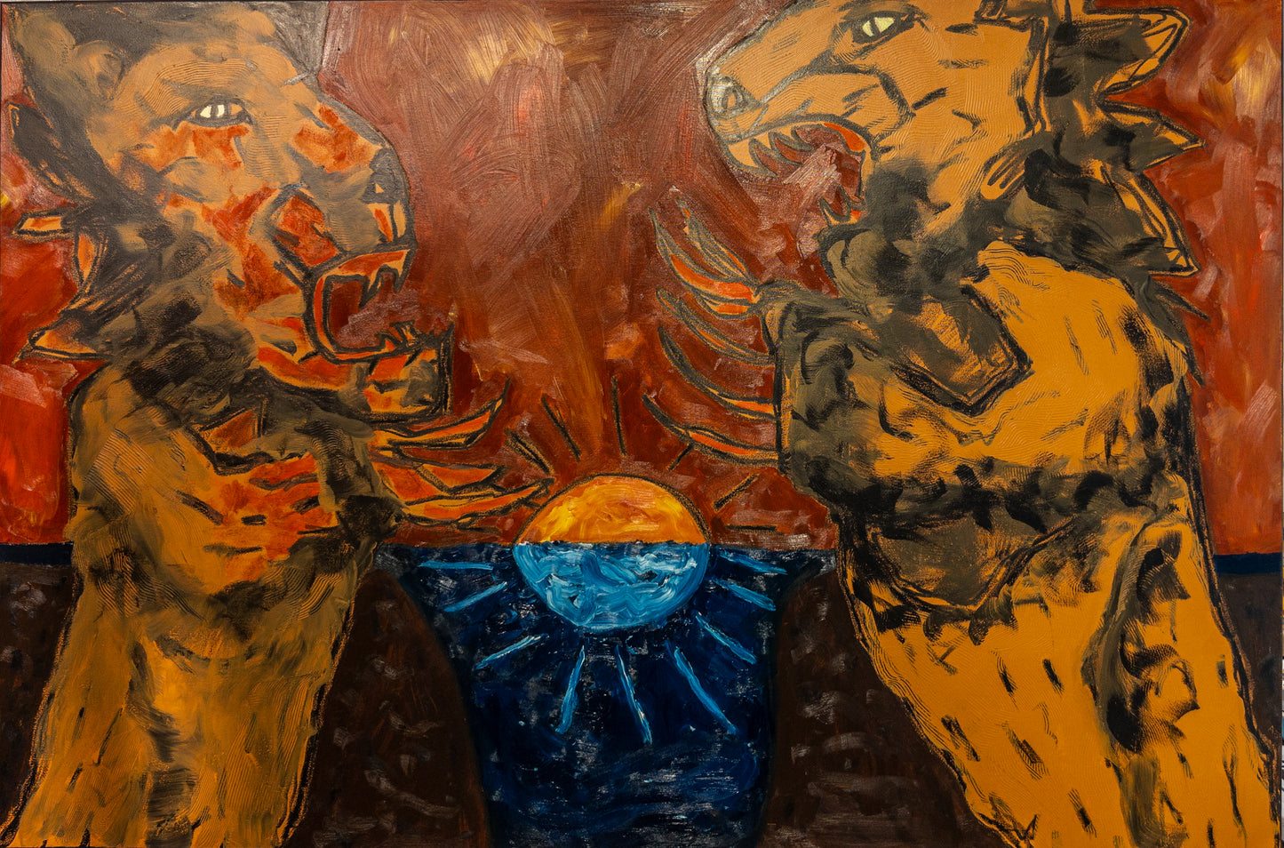 "Robbie and Togar"(150x100cm)