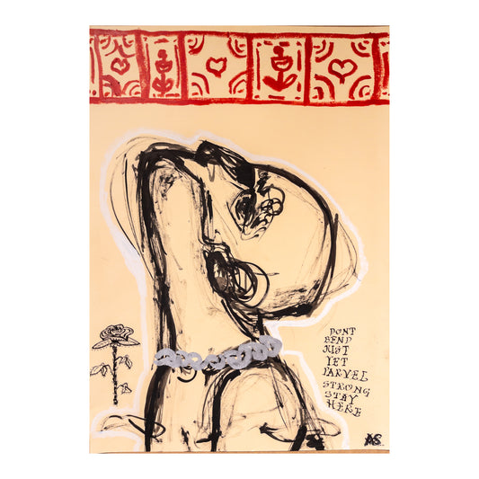 "Hold On-Henry" (70x50cm)