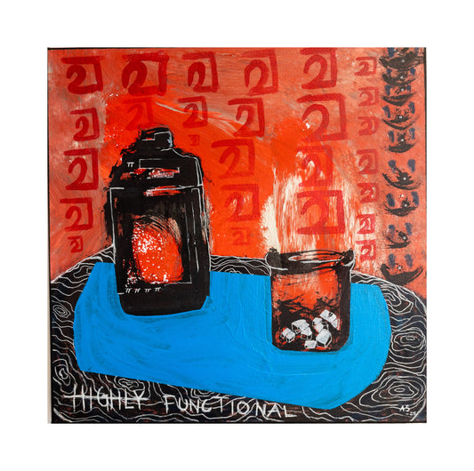 "Supa Skalle"(40x40cm)