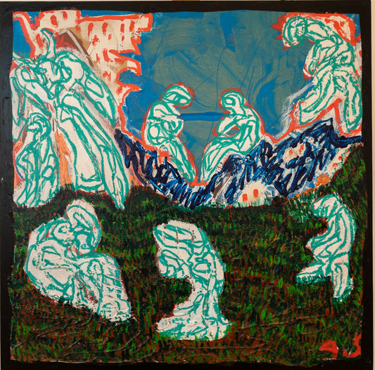 "Kviler i gress"(70x70cm)