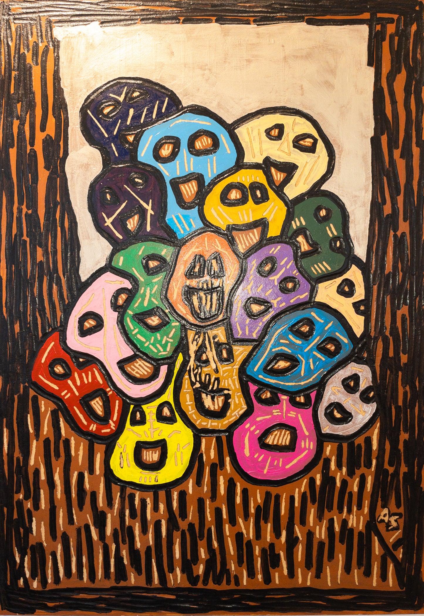 "A pile of them" 70x100cm