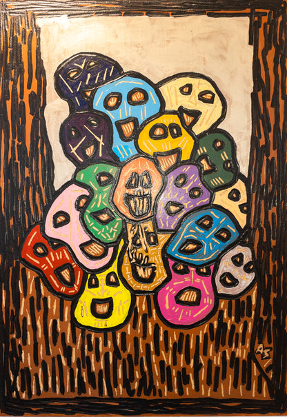 "A pile of them" 70x100cm