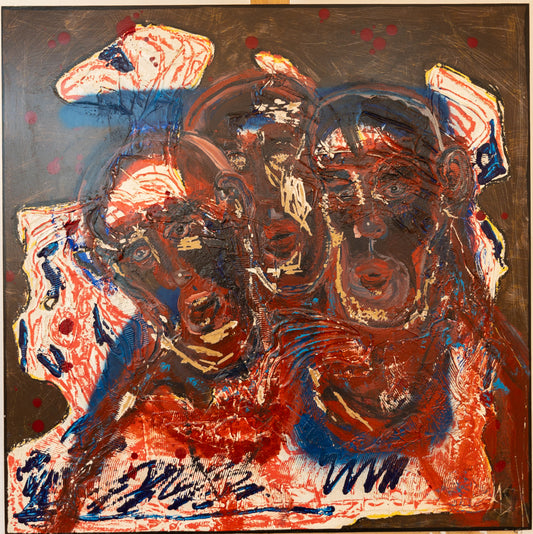 "Hoder i apati" (70x70cm)