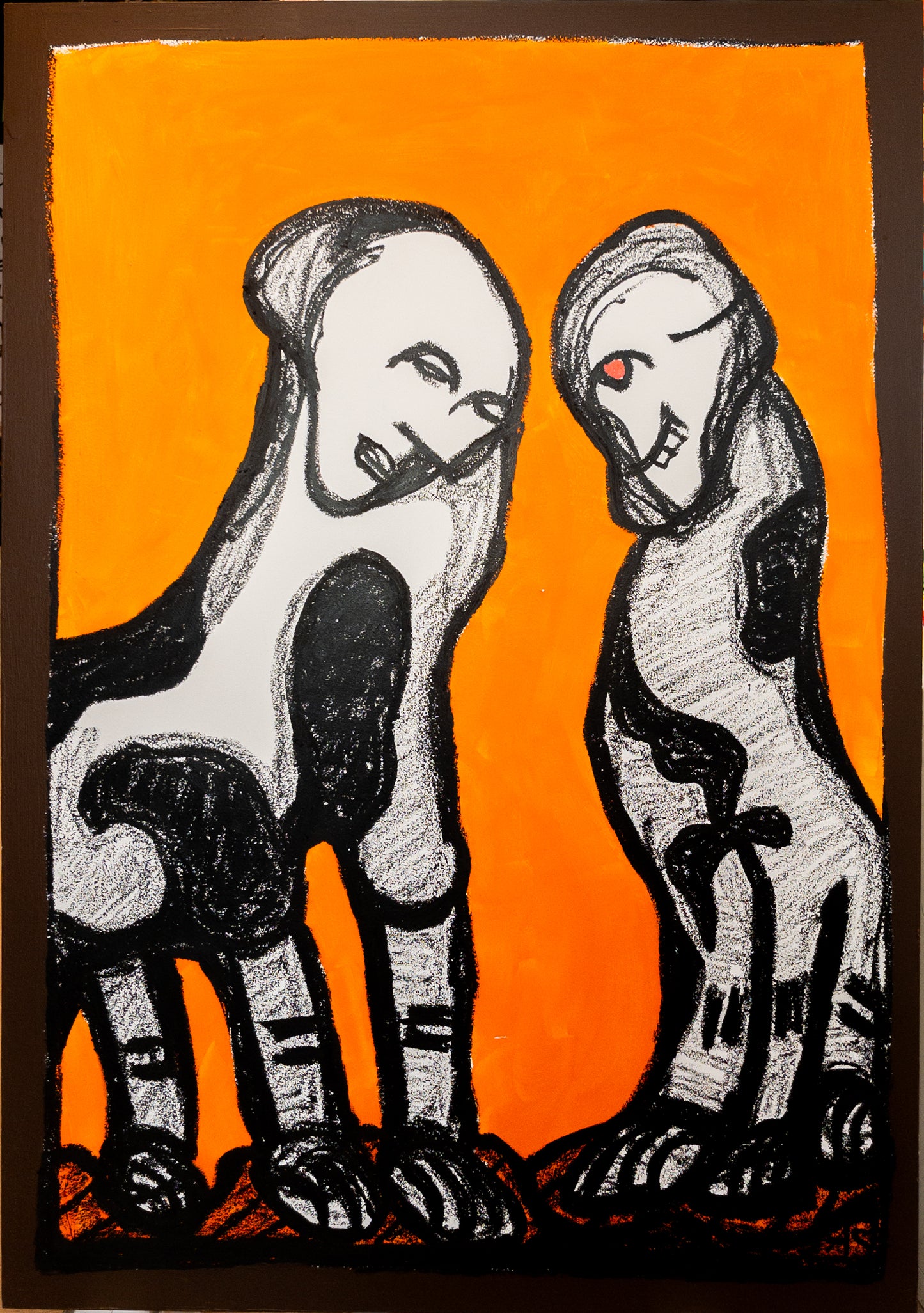 "Buster & Mika" 70x100cm