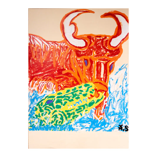 "Croco Kiss" (70x50cm)