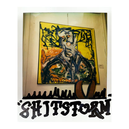 " shitstorm "100x100cm)