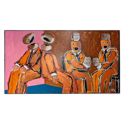 "Hull i boks og hue"(185x100cm)