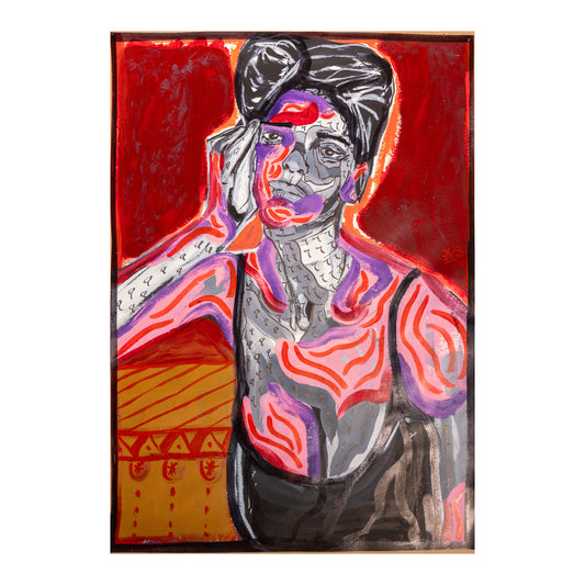 "Farrah og tomheten" A2(60x42cm)