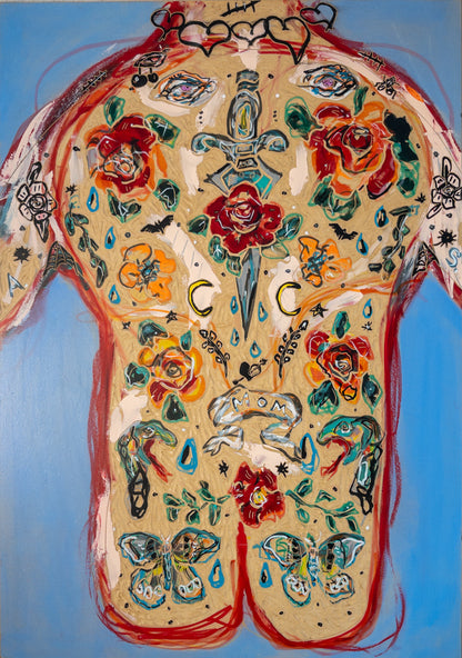 "Yakuzpiece" 70x100cm