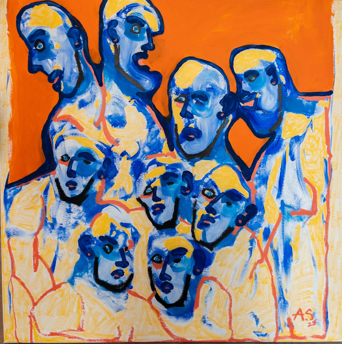 "Have you heard?"(100x100cm)
