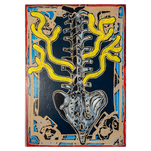 "Worried Spine" (100x70cm)