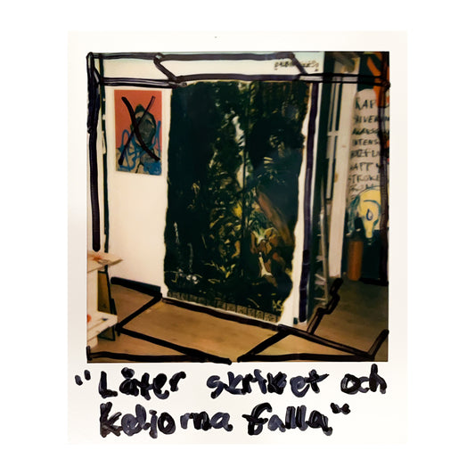 "Låter skriket och kedjorna falla" (180x120cm)