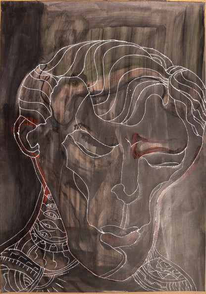 "Fjes med spik" A2(60x42cm)