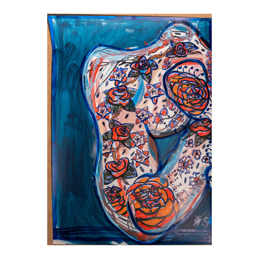 "Kvilende Ryggtavle" A2(60x42cm)