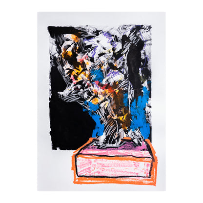 "Jerk-in-a-box" 42X60CM