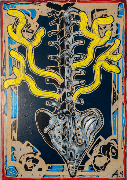 "Worried Spine" (100x70cm)