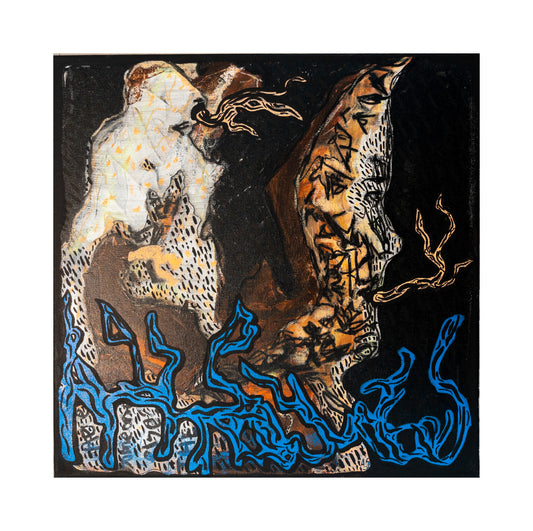 "IS THERE SOMEONE SEAL"(40x40cm)