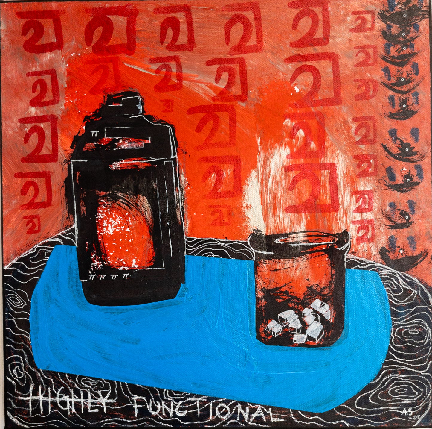 "Supa Skalle"(40x40cm)