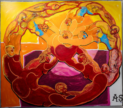 "Hjul av lengsel"(190x165cm)