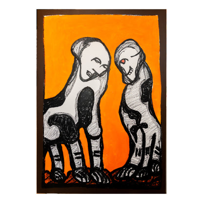 "Buster & Mika" 70x100cm