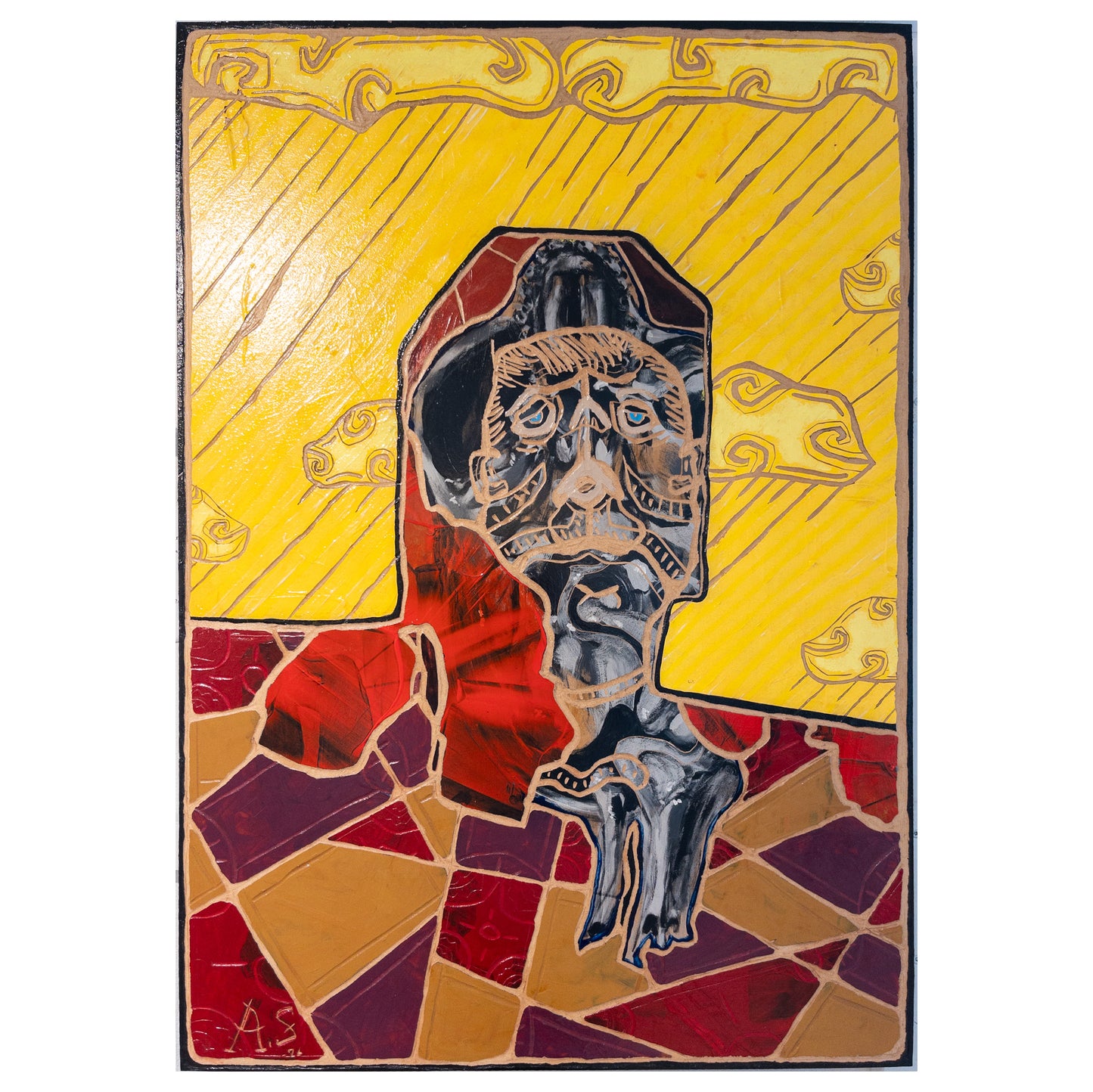 "UNDERSKULLED" 70x100cm