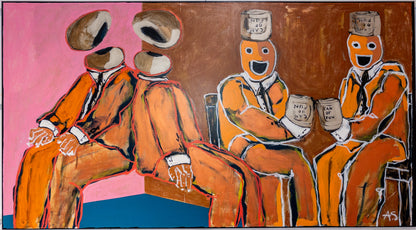 "Hull i boks og hue"(185x100cm)