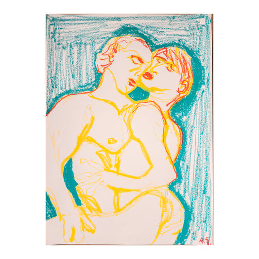 "Meget Levende Par" (70x50cm)
