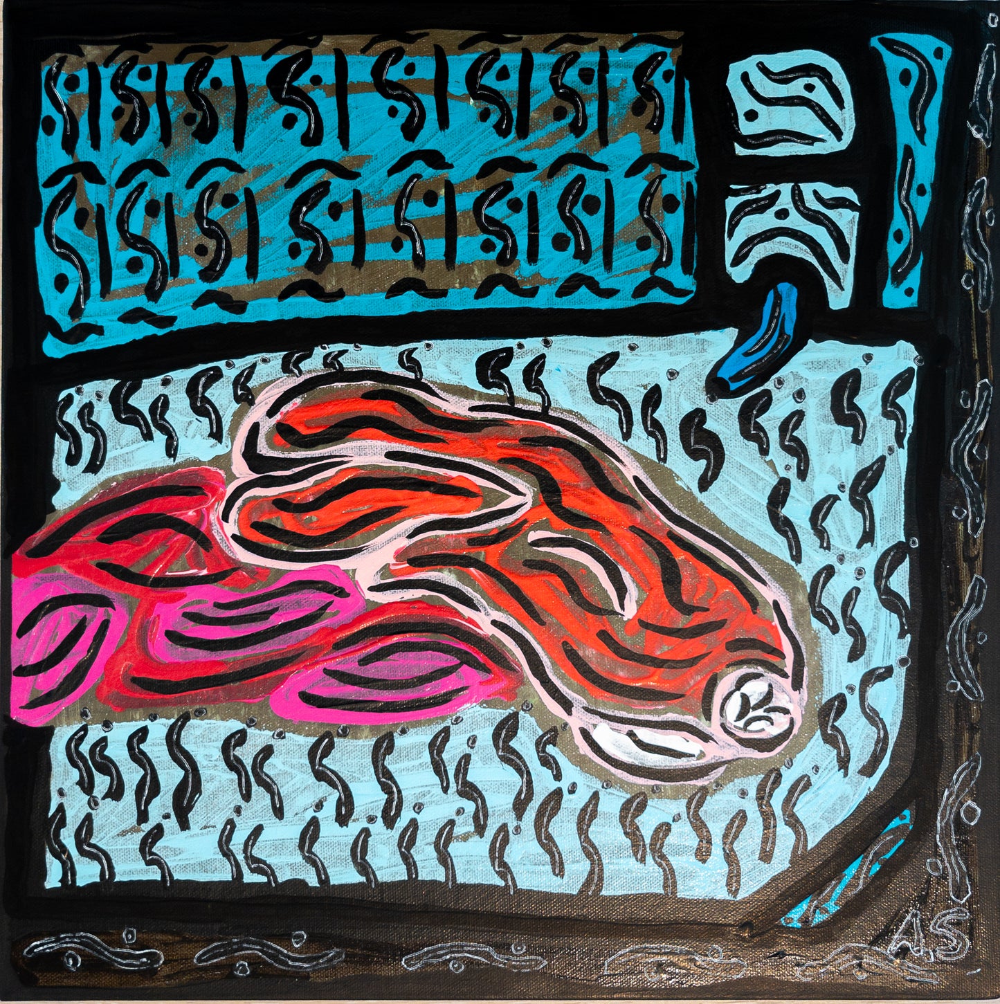"Kanindöden"(40x40cm)