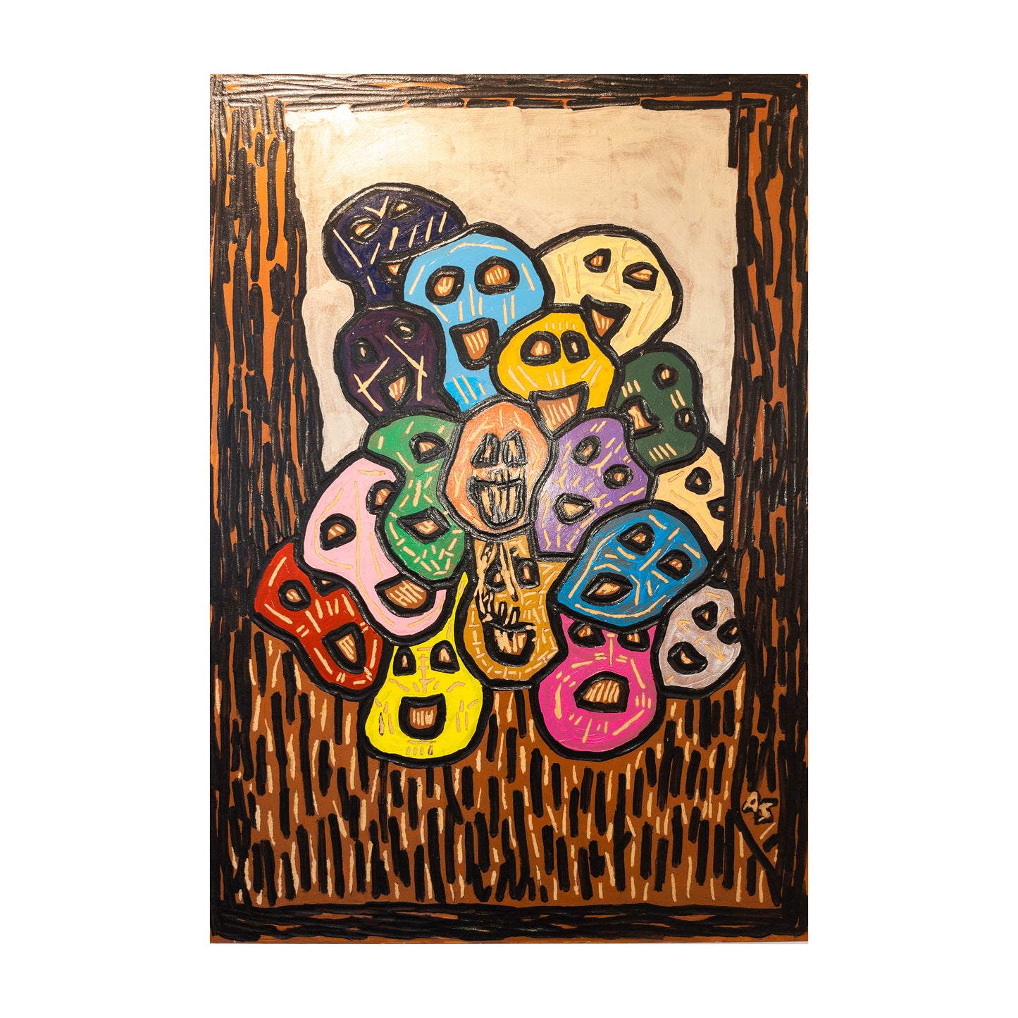 "A pile of them" 70x100cm