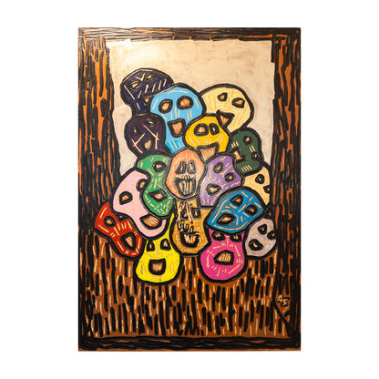 "A pile of them" 70x100cm